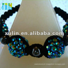 2012 nova pulseira de shamballa com contas de bola magnética XLSBL002